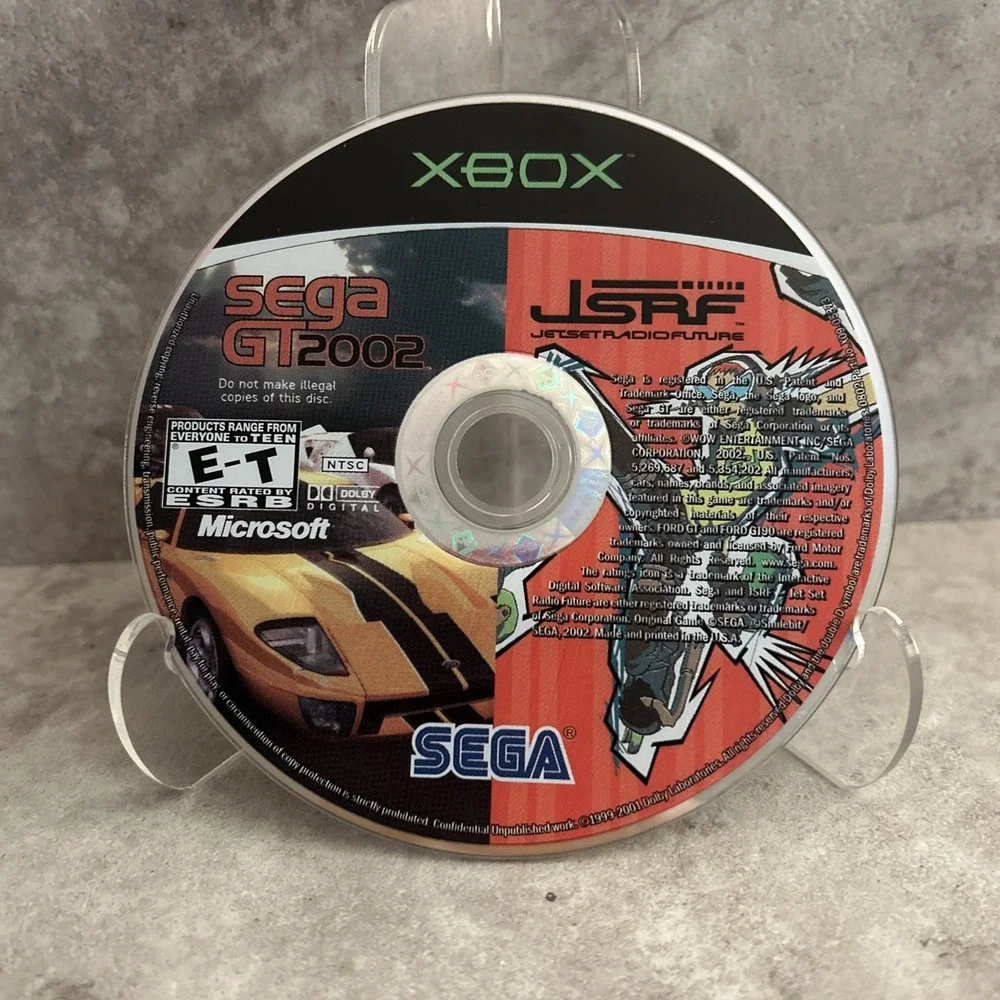 JSRF Jet Set Radio Future & Sega GT 2002 - Original Xbox Tested Loose Disc Only